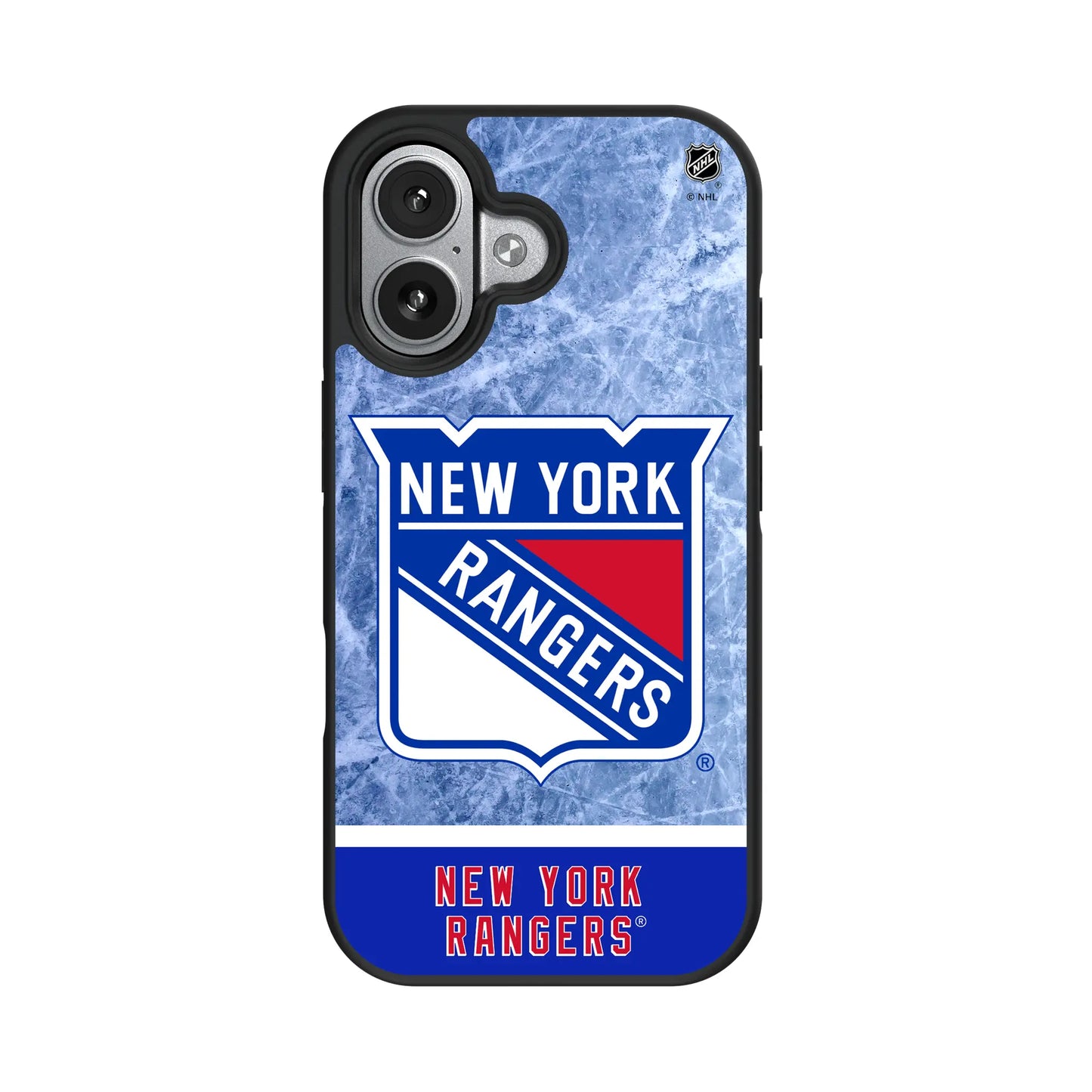 New York Rangers Ice Wordmark Bump Phone Case for Apple iPhone