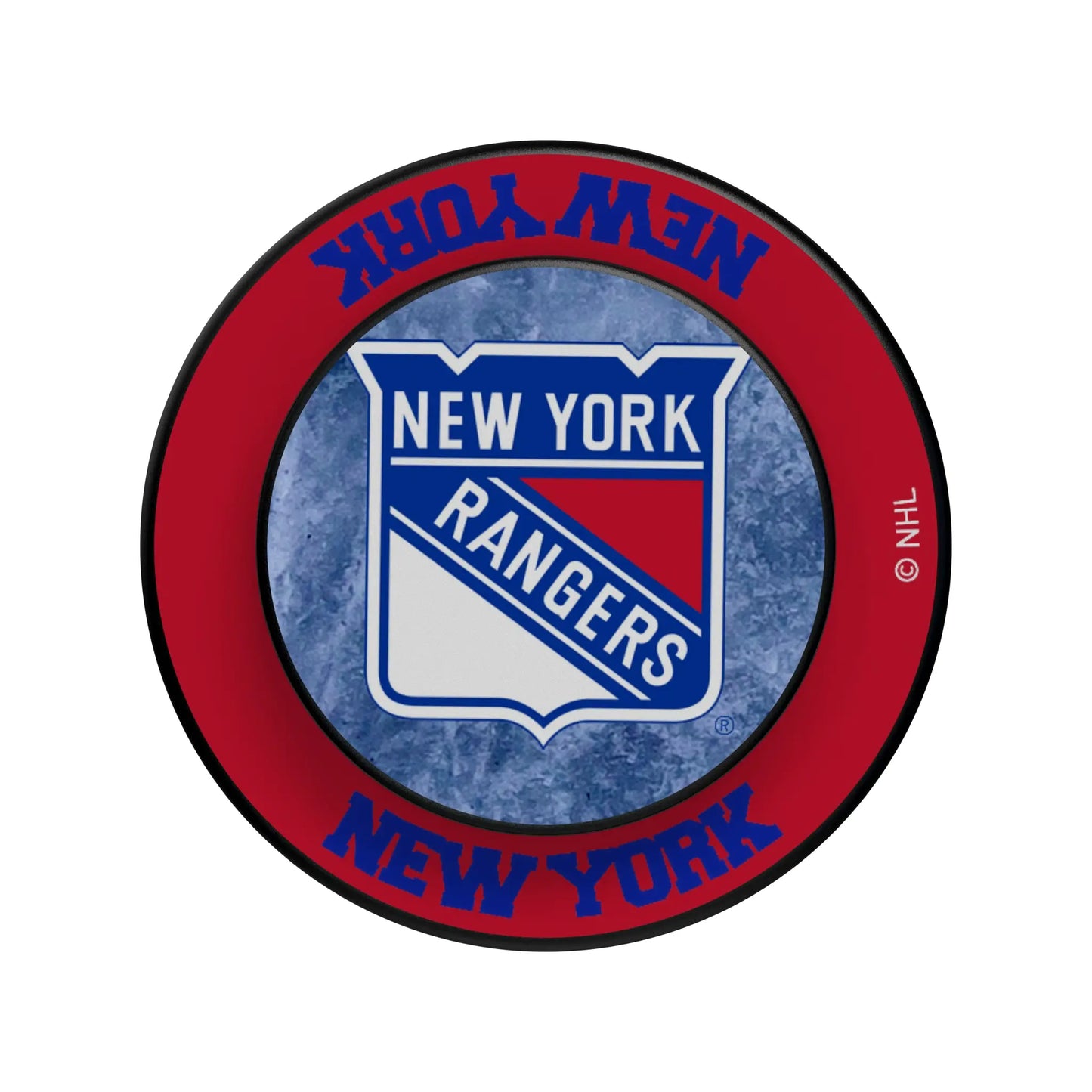 New York Rangers Ice Wordmark PopSockets Magnetic Phone Grip and Stand