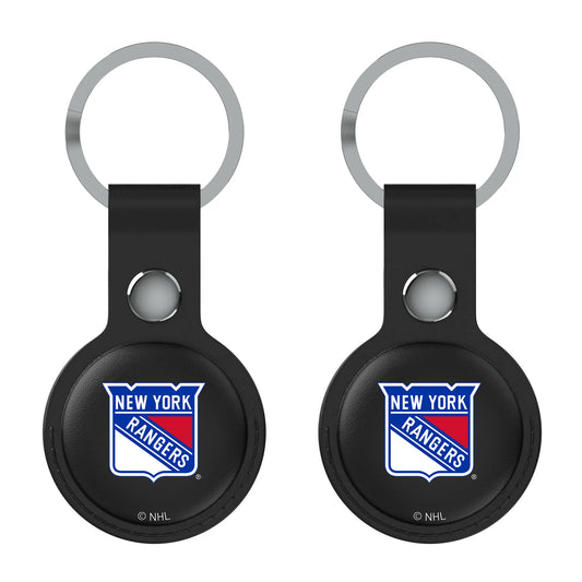New York Rangers Insignia Black Airtag Holder 2-Pack