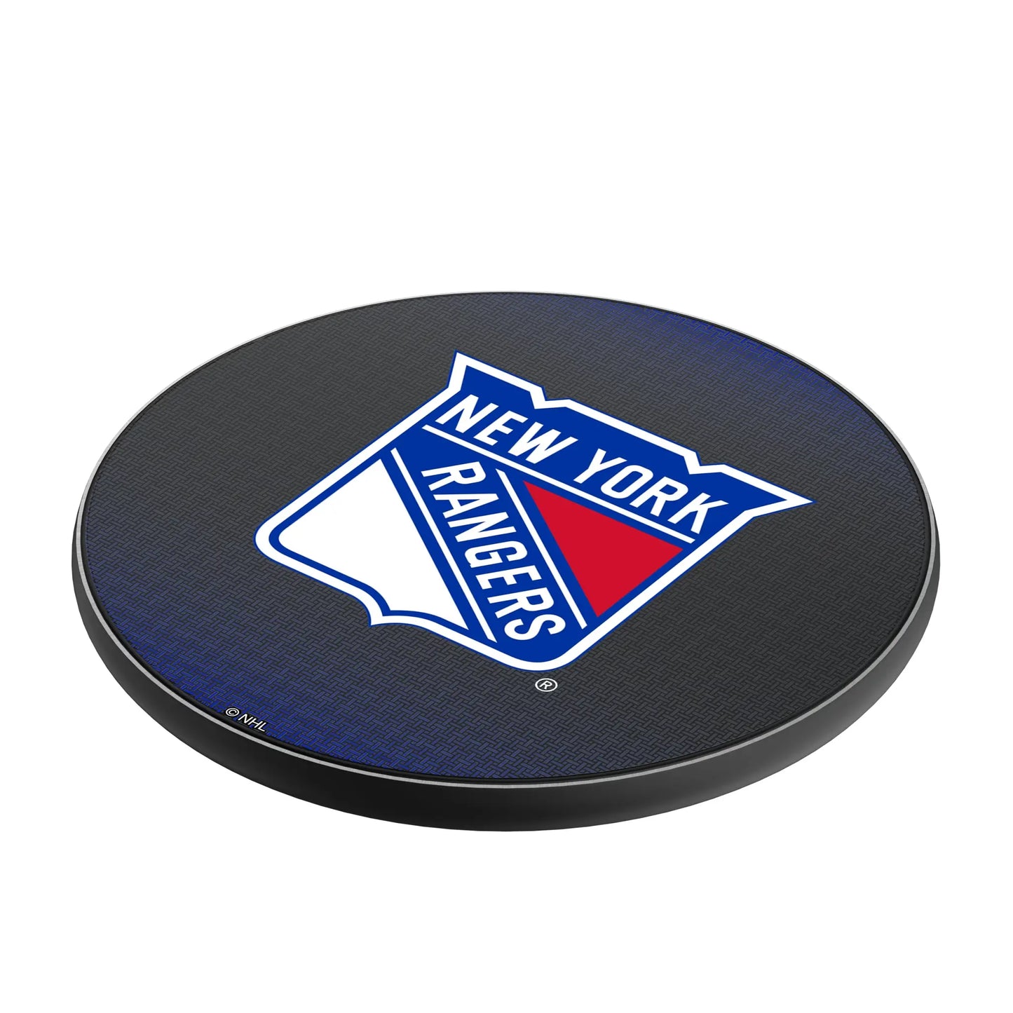 New York Rangers Linen 15-Watt Wireless Charger