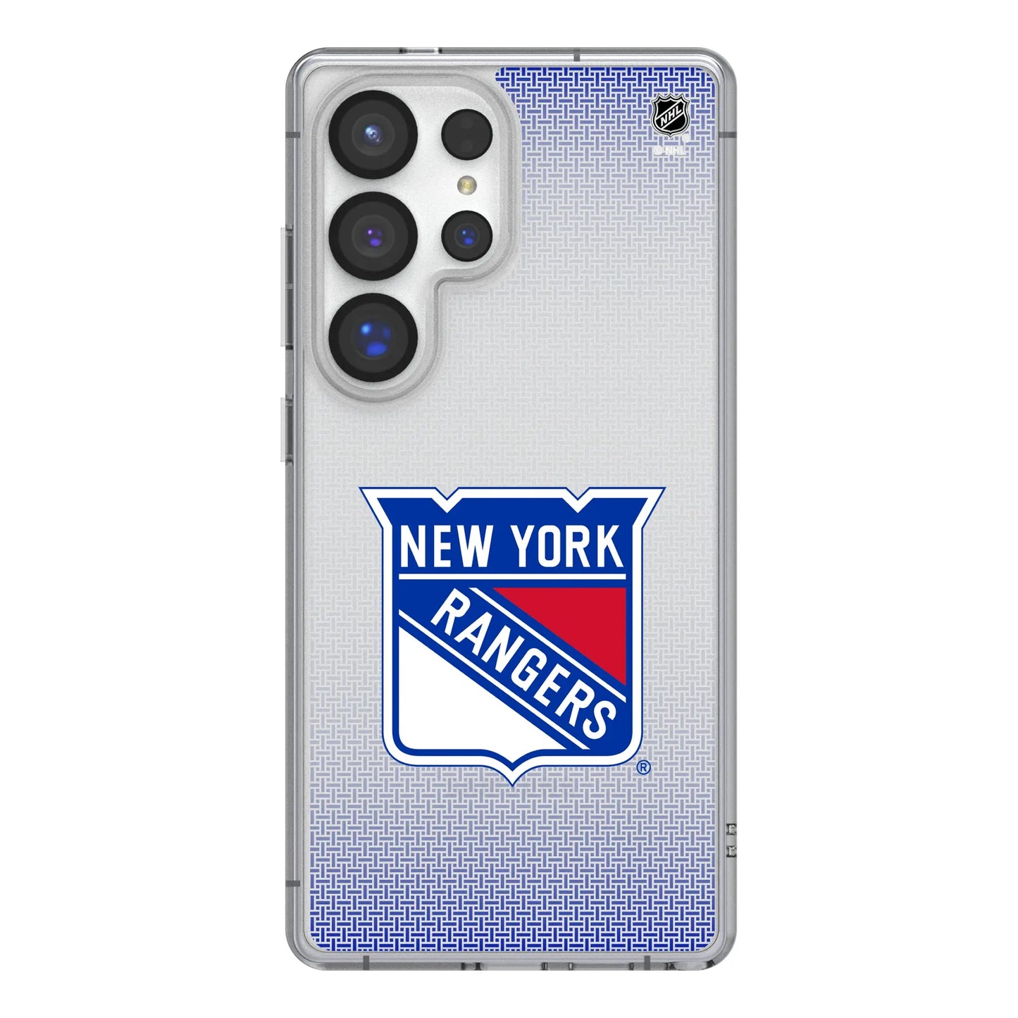 New York Rangers Linen Clear Phone Case for Samsung Galaxy