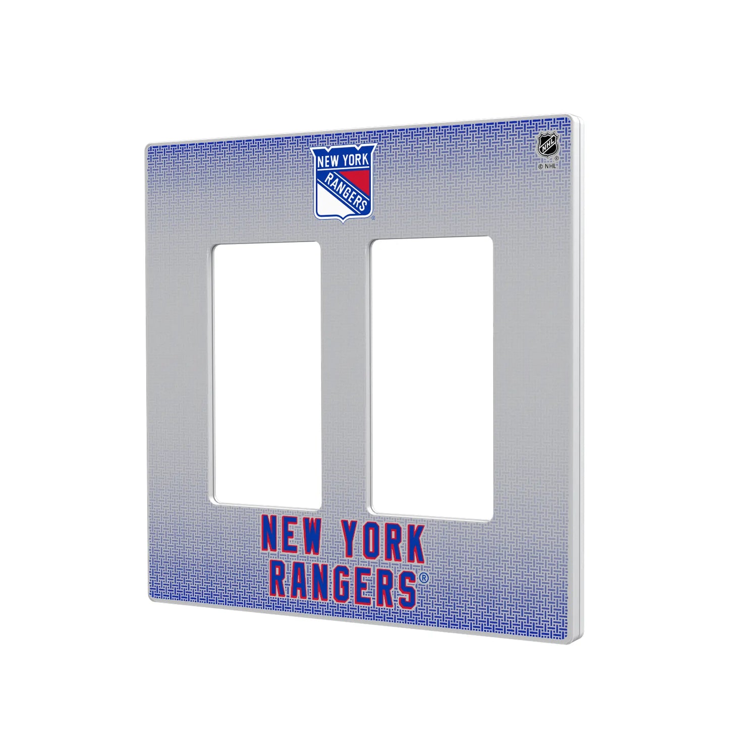 New York Rangers Linen Hidden-Screw Light Switch Plate