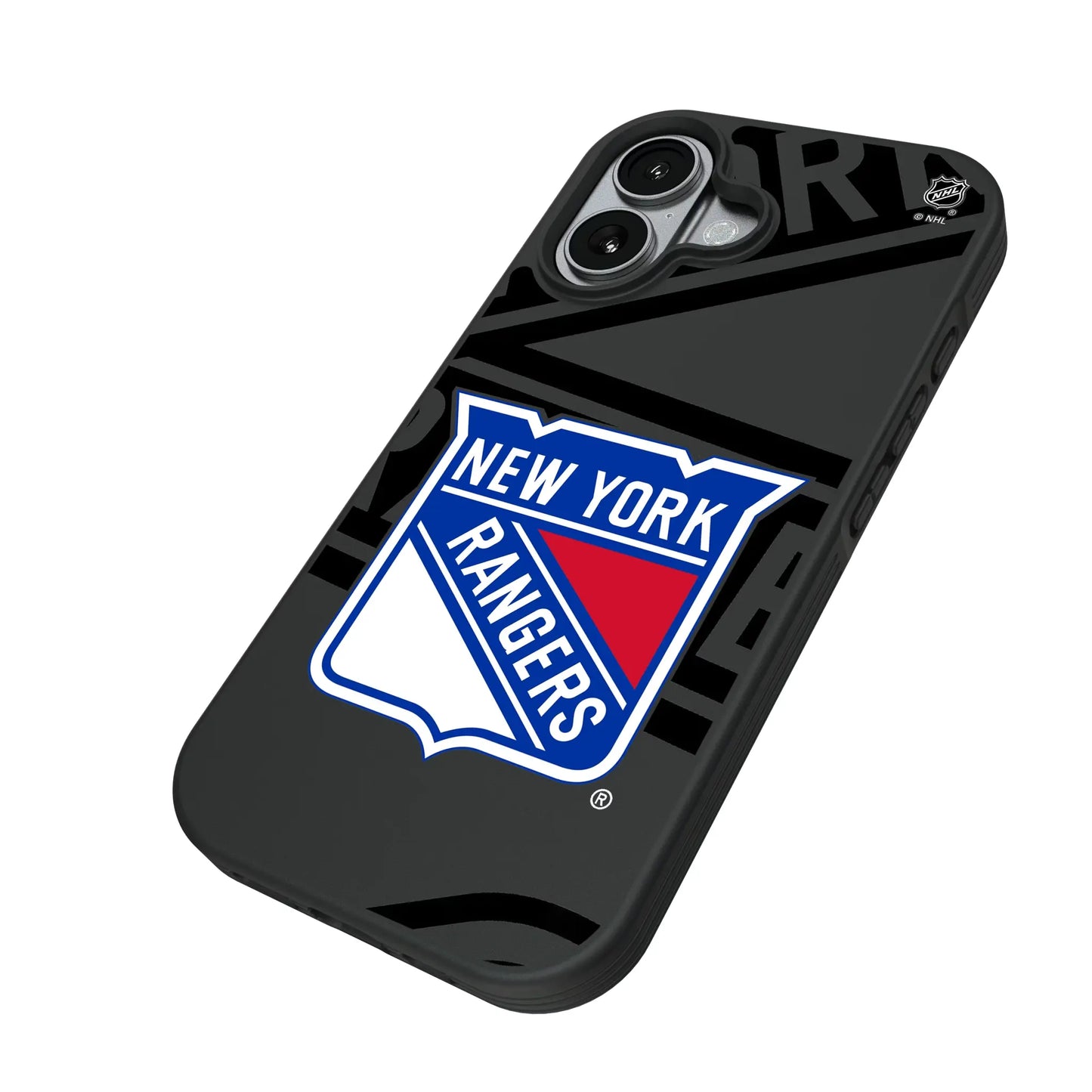 New York Rangers Monocolor Tilt Bump Phone Case for Apple iPhone