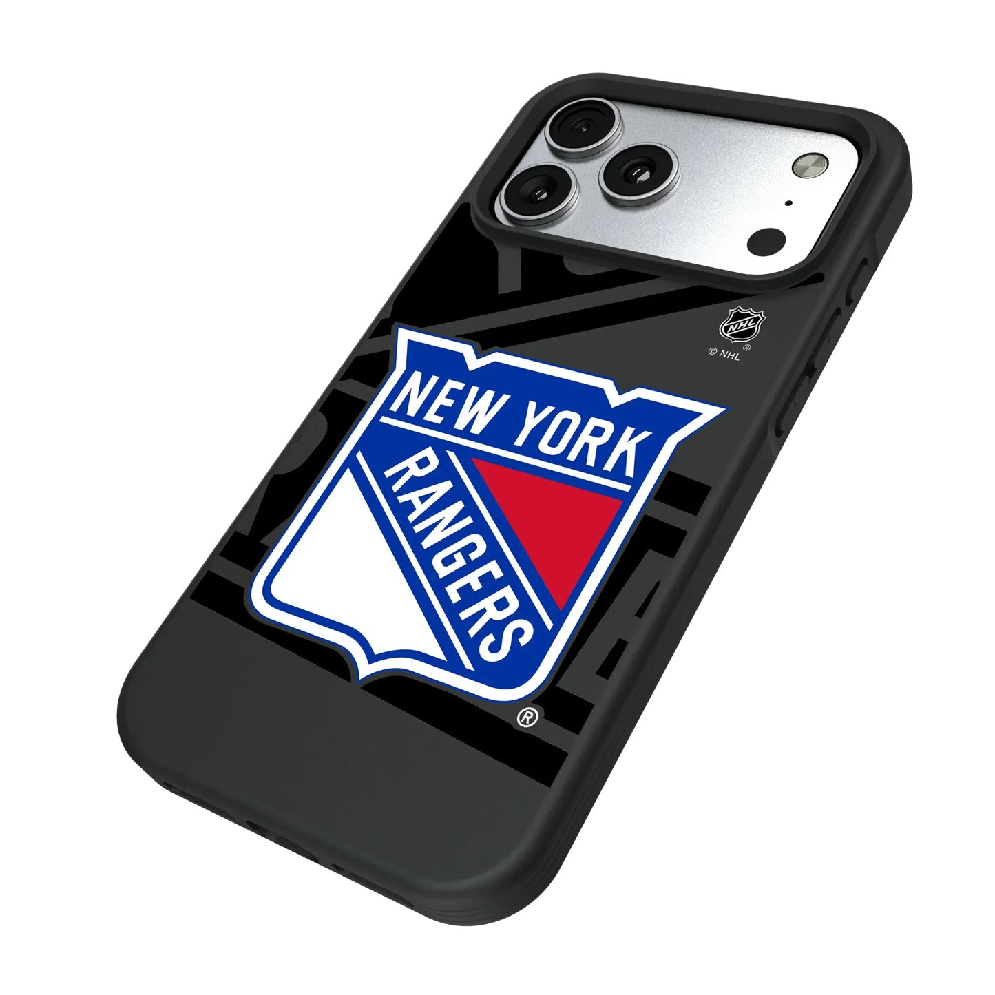 New York Rangers Monocolor Tilt Bump Phone Case for Apple iPhone