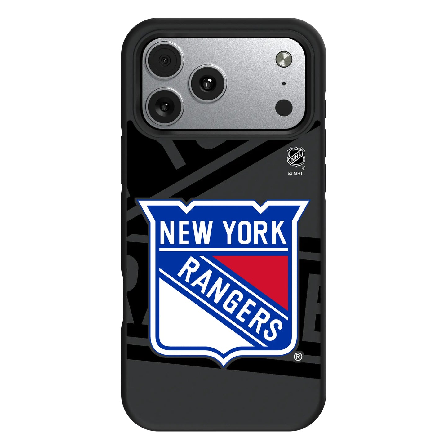 New York Rangers Monocolor Tilt Bump Phone Case for Apple iPhone