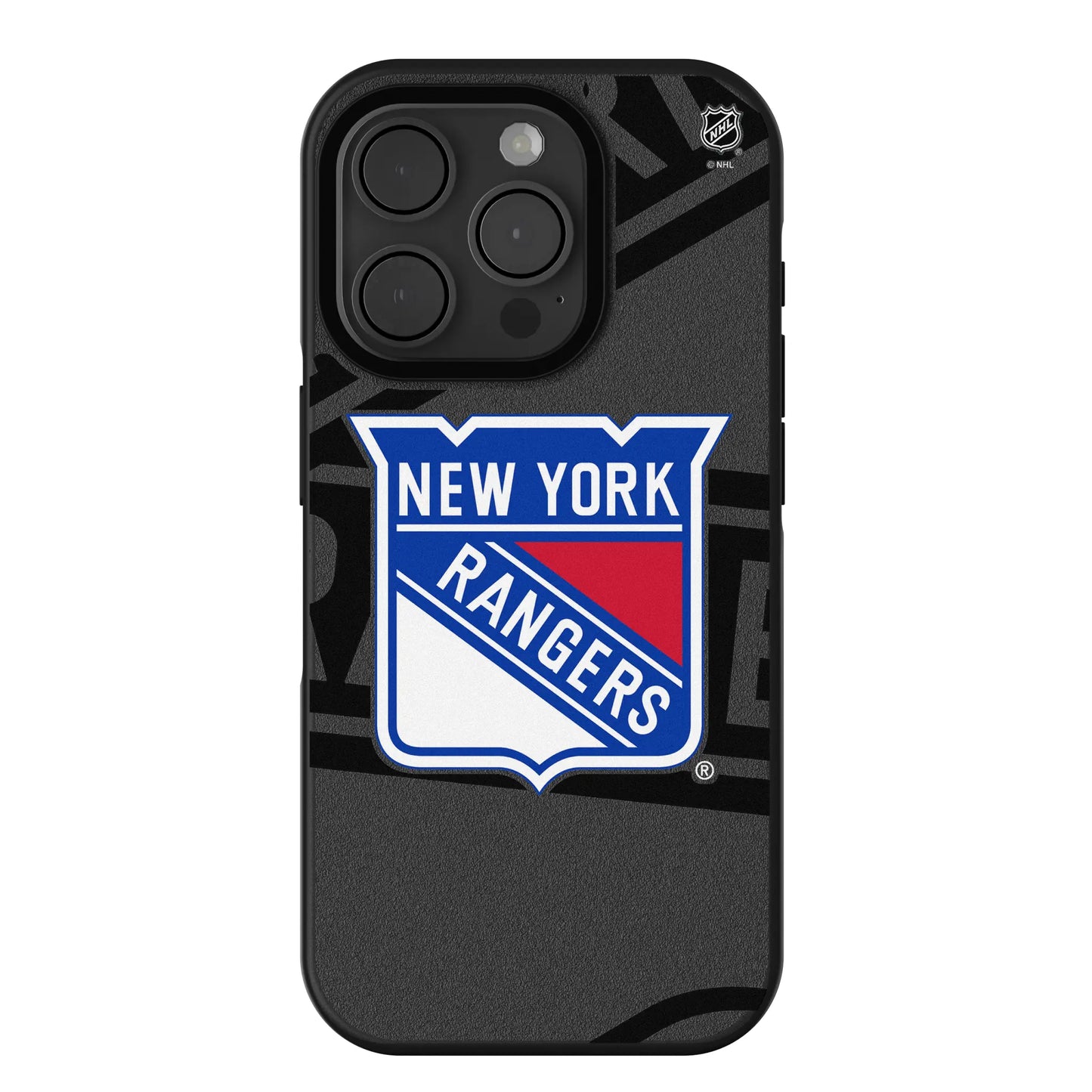New York Rangers Monocolor Tilt Bump Phone Case for Apple iPhone