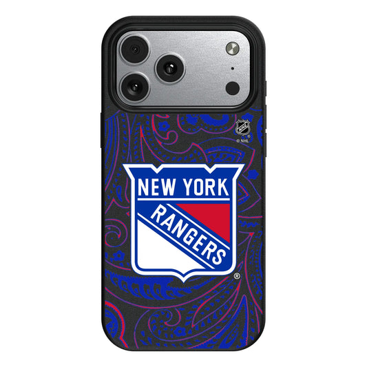 New York Rangers Paisley MagSafe Compatible Phone Case for Apple iPhone