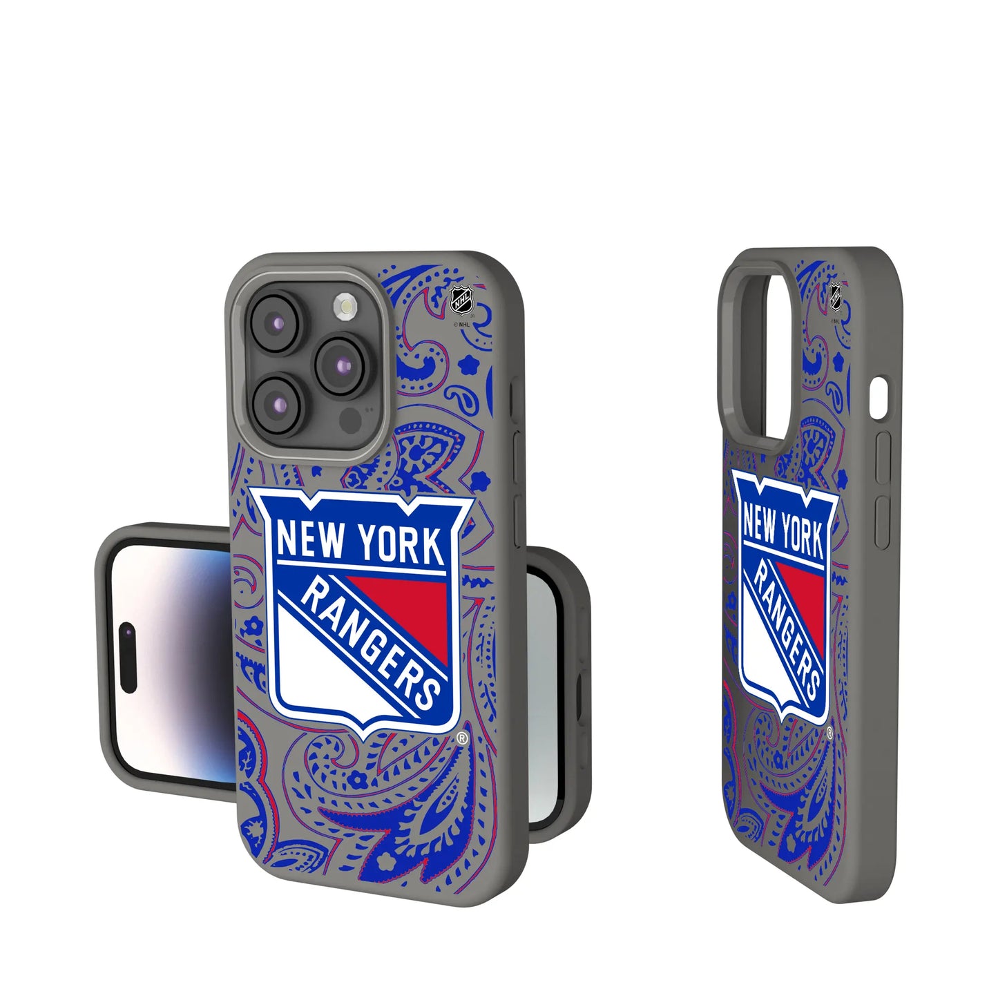 New York Rangers Paisley Soft Touch Phone Case for Apple iPhone