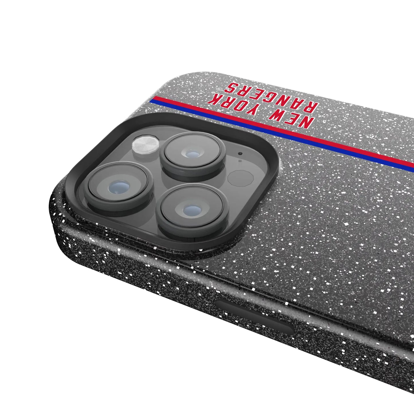 New York Rangers Sidebar Black Bling Phone Case for Apple iPhone