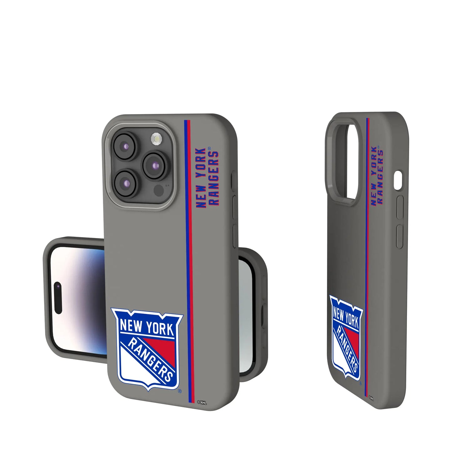 New York Rangers Sidebar Soft Touch Phone Case for Apple iPhone