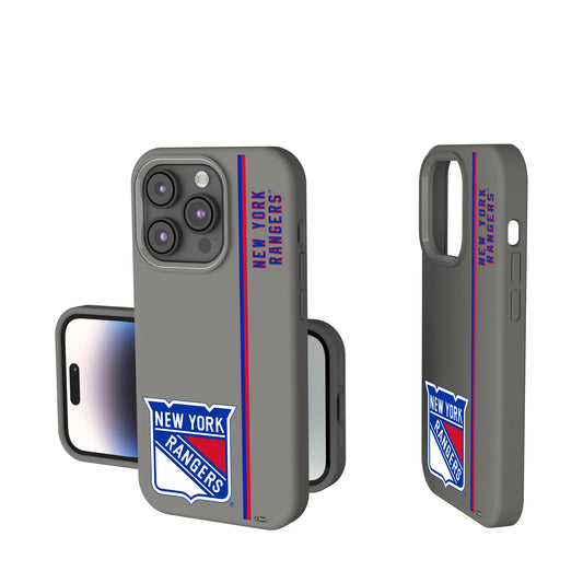 New York Rangers Sidebar Soft Touch Phone Case for Apple iPhone