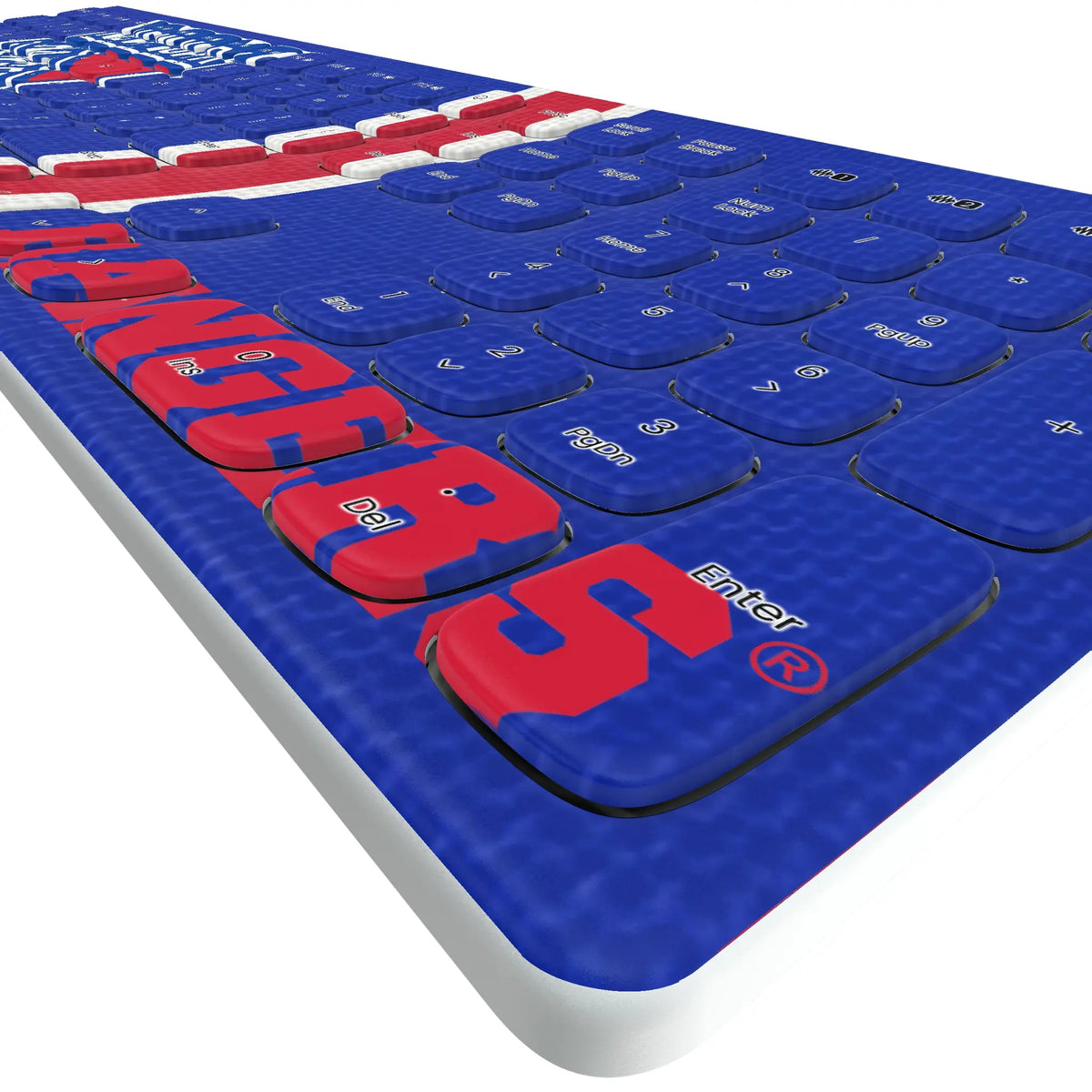 New York Rangers Stripe Curved Wireless Keyboard