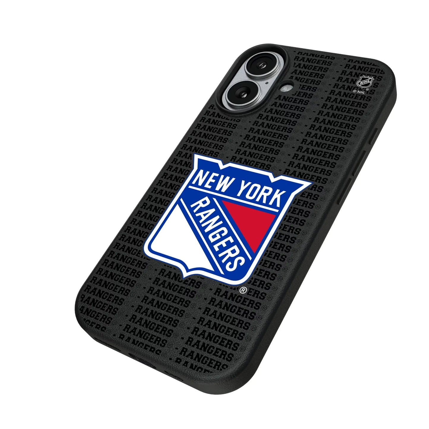 New York Rangers Text Backdrop MagSafe Compatible Phone Case for Apple iPhone