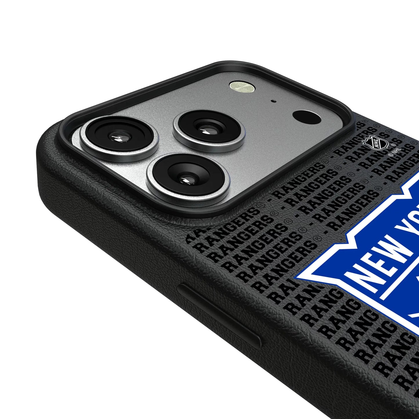 New York Rangers Text Backdrop MagSafe Compatible Phone Case for Apple iPhone