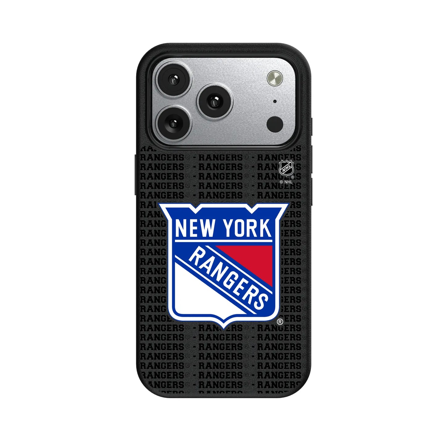 New York Rangers Text Backdrop MagSafe Compatible Phone Case for Apple iPhone