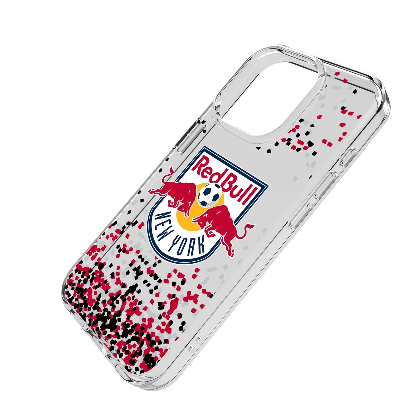 New York Red Bulls Confetti Clear Phone Case for Apple iPhone