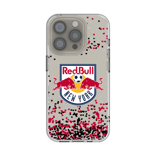 New York Red Bulls Confetti Clear Phone Case for Apple iPhone