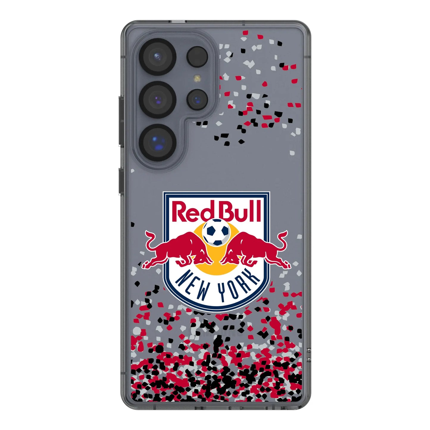New York Red Bulls Confetti Clear Phone Case for Samsung Galaxy