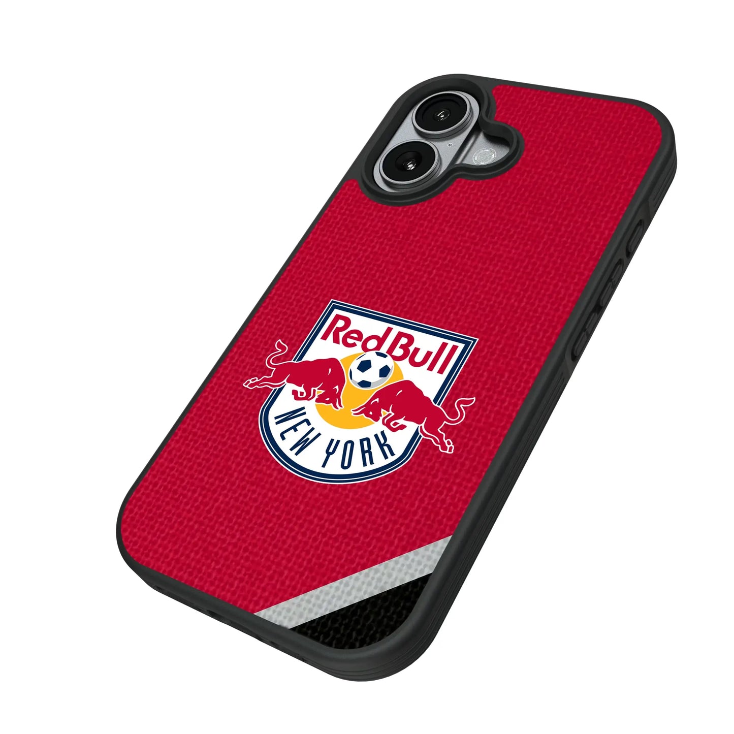 New York Red Bulls Diagonal Stripe Bump Phone Case for Apple iPhone