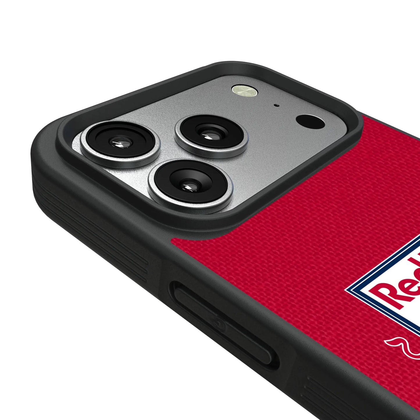 New York Red Bulls Diagonal Stripe Bump Phone Case for Apple iPhone