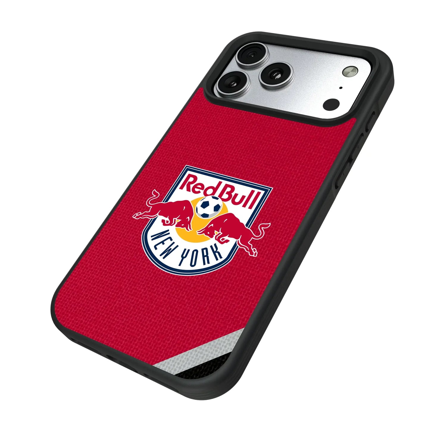 New York Red Bulls Diagonal Stripe Bump Phone Case for Apple iPhone
