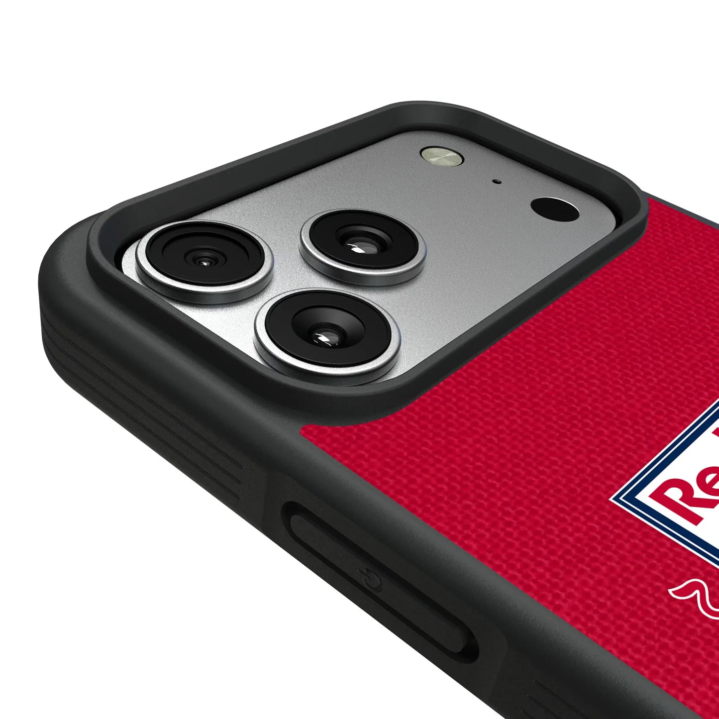 New York Red Bulls Diagonal Stripe Bump Phone Case for Apple iPhone