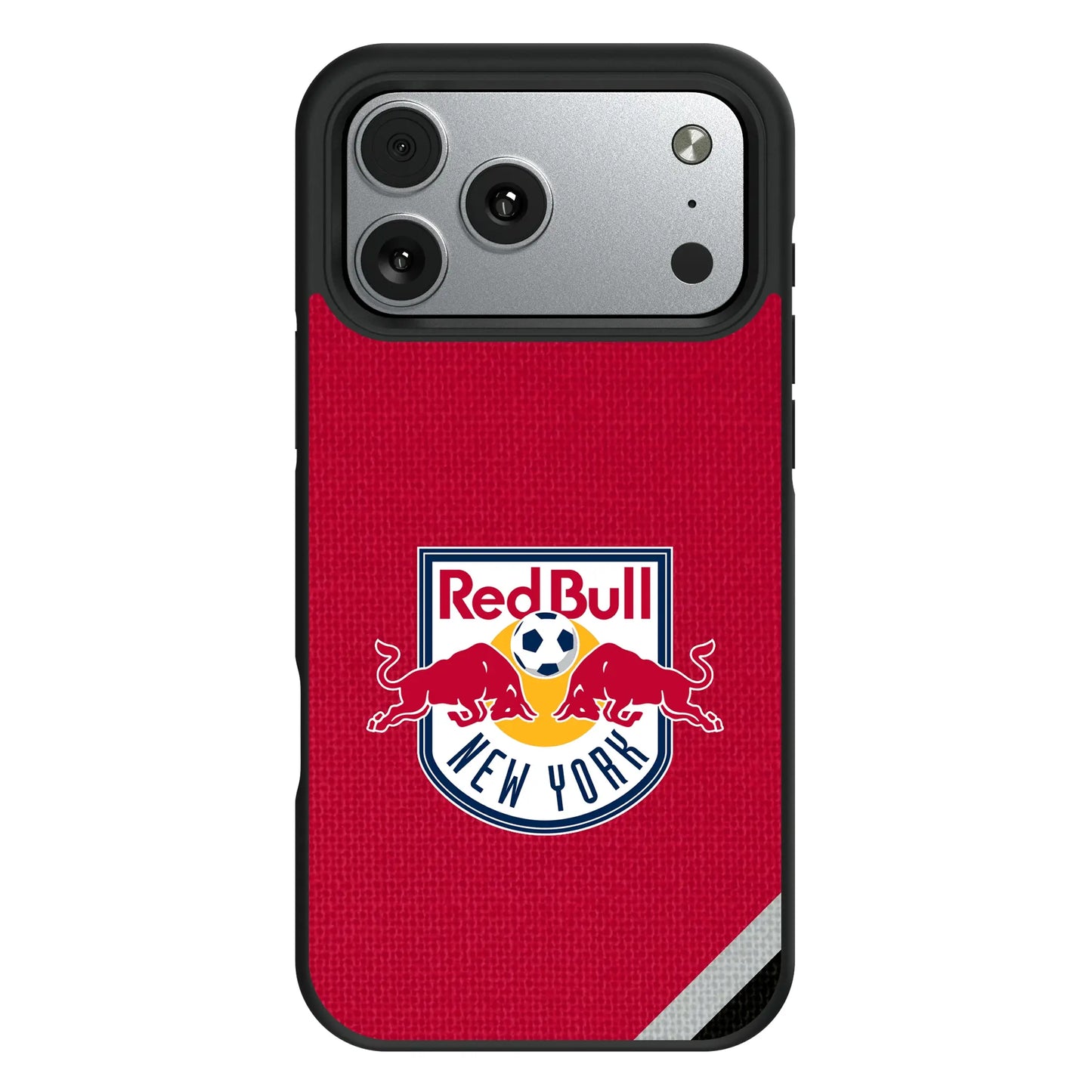 New York Red Bulls Diagonal Stripe Bump Phone Case for Apple iPhone