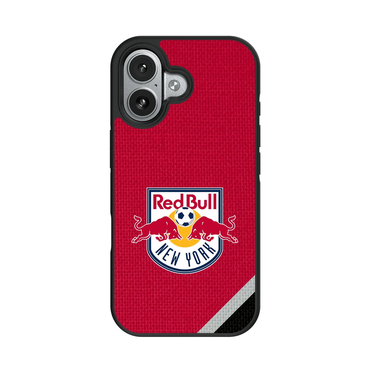 New York Red Bulls Diagonal Stripe Bump Phone Case for Apple iPhone
