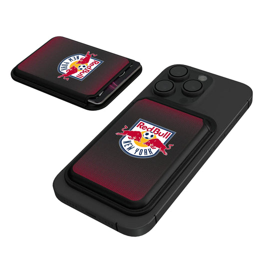 New York Red Bulls Linen Black Magnetic Credit Card Wallet