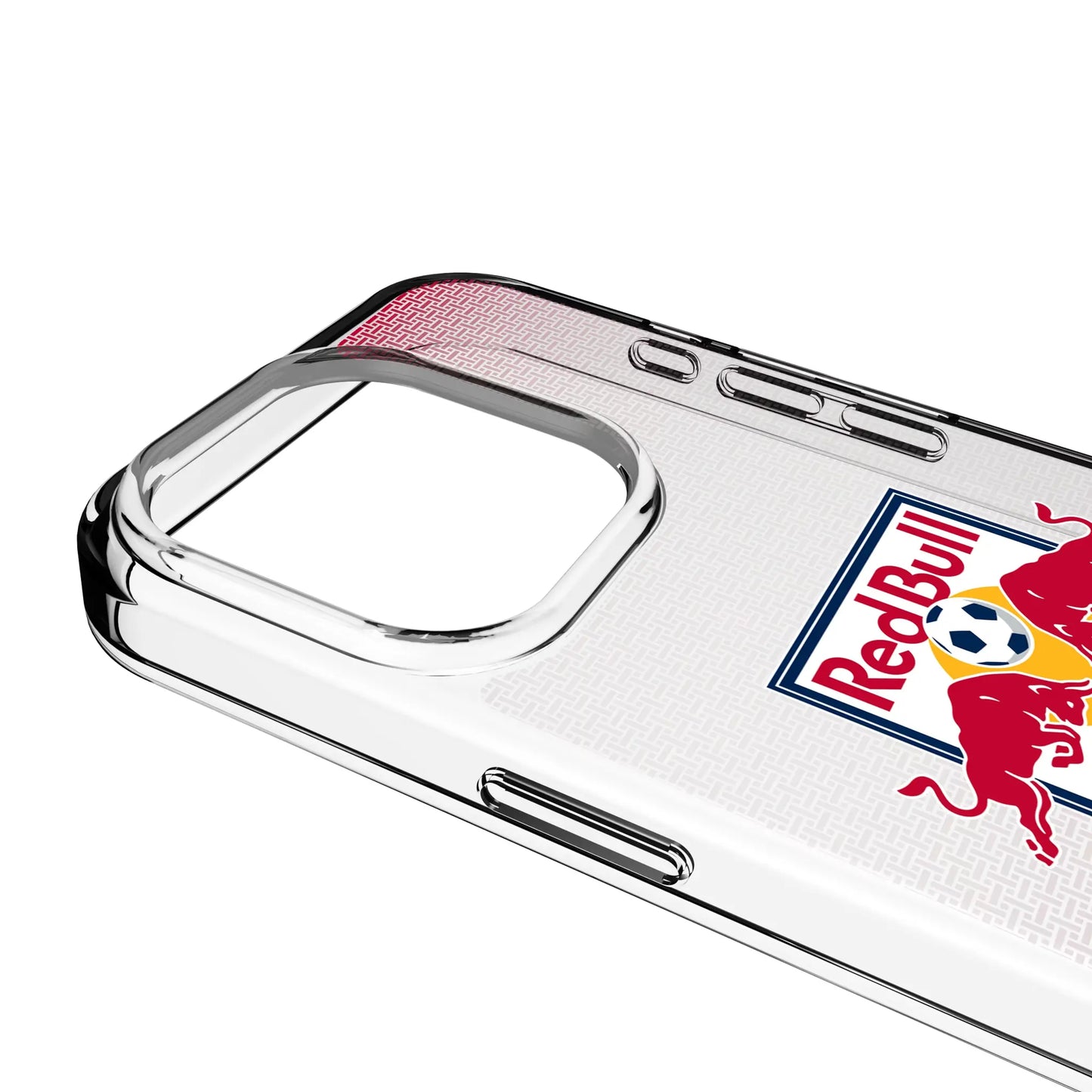 New York Red Bulls Linen Clear Phone Case for Apple iPhone