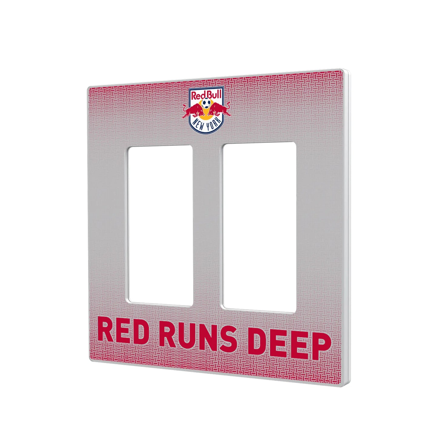 New York Red Bulls Linen Hidden-Screw Light Switch Plate