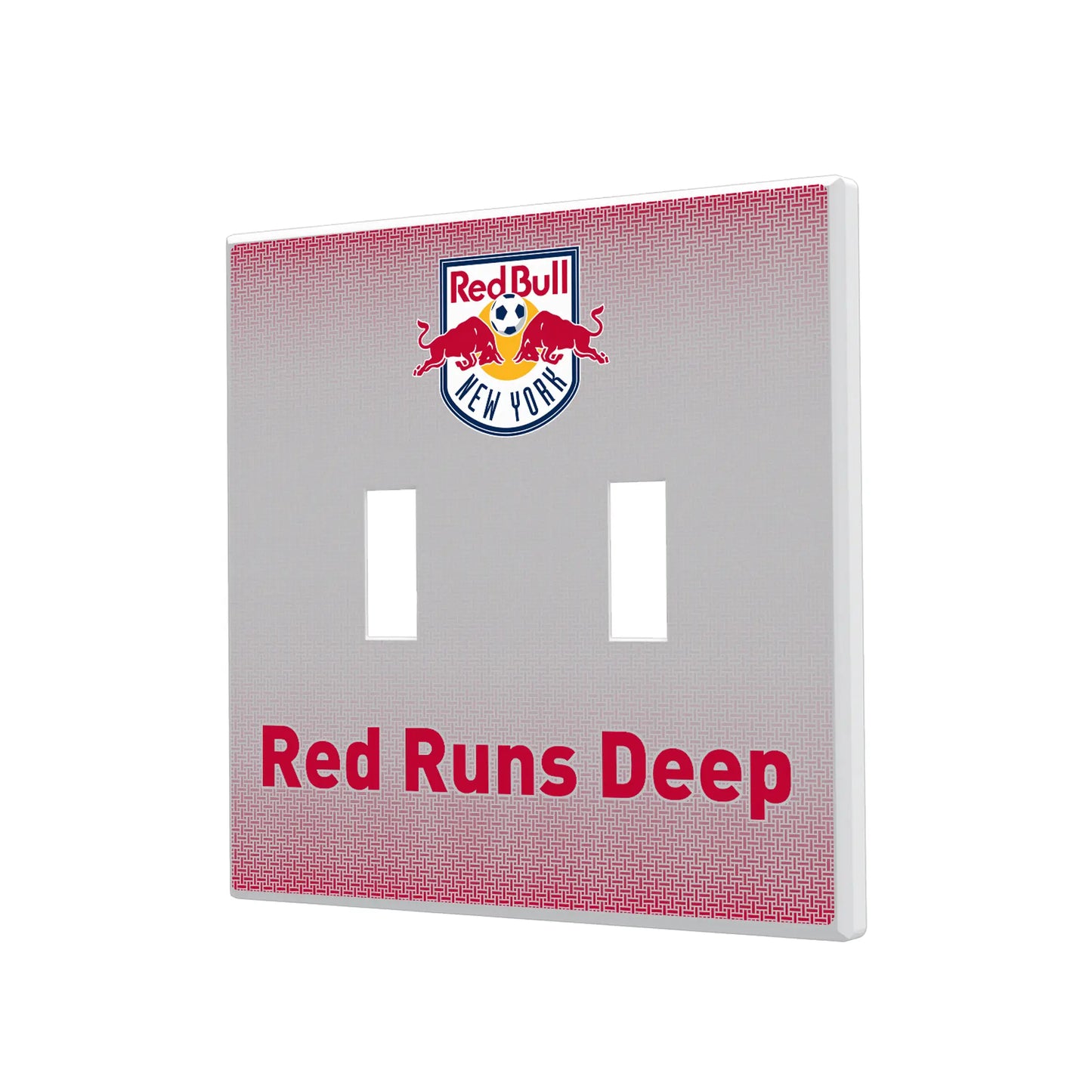 New York Red Bulls Linen Hidden-Screw Light Switch Plate