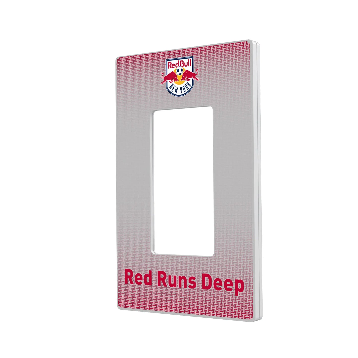 New York Red Bulls Linen Hidden-Screw Light Switch Plate
