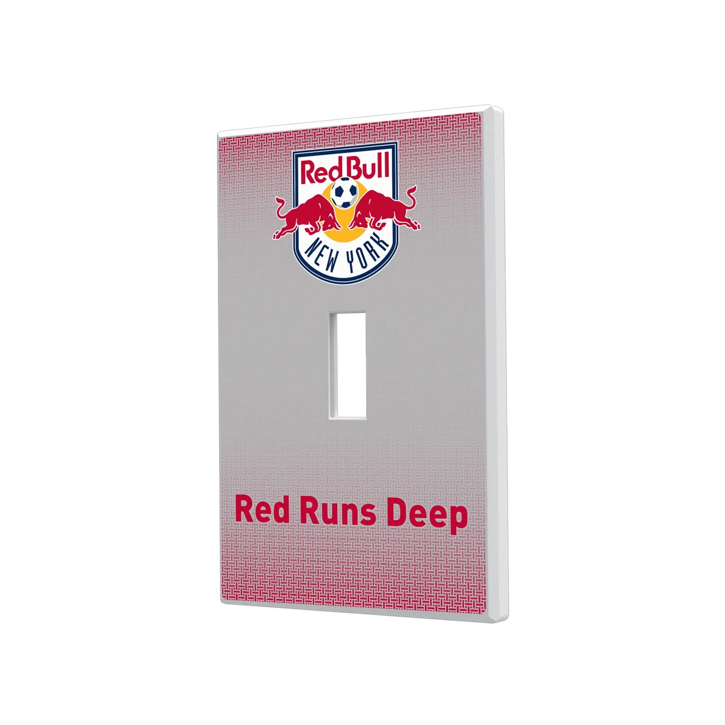 New York Red Bulls Linen Hidden-Screw Light Switch Plate