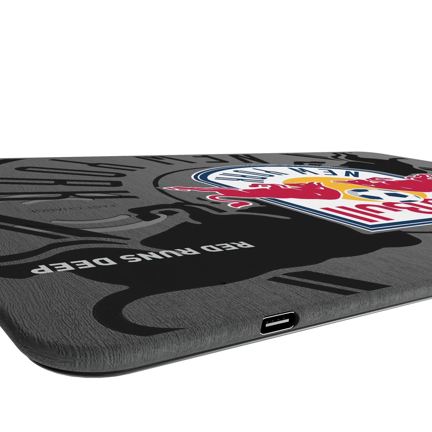 New York Red Bulls Monocolor Tilt 15-Watt Wireless Charger and Mouse Pad