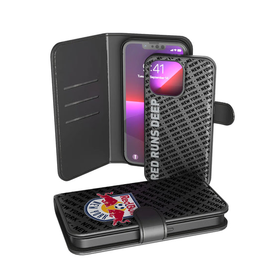 New York Red Bulls Monocolor Tilt Wallet Phone Case for Apple iPhone