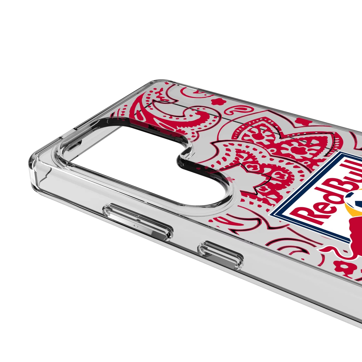 New York Red Bulls Paisley Clear Phone Case for Samsung Galaxy