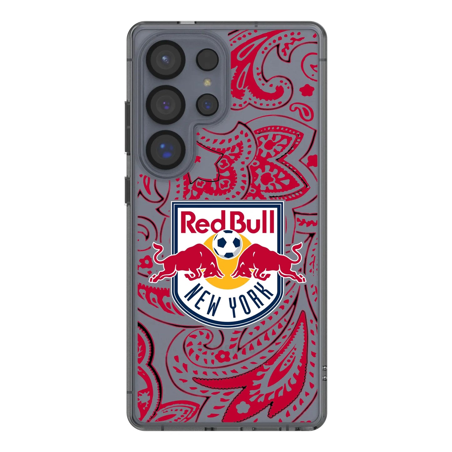 New York Red Bulls Paisley Clear Phone Case for Samsung Galaxy