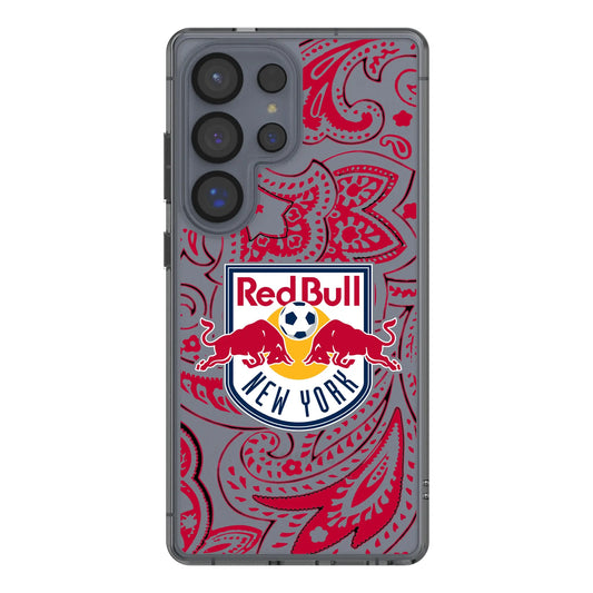 New York Red Bulls Paisley Clear Phone Case for Samsung Galaxy