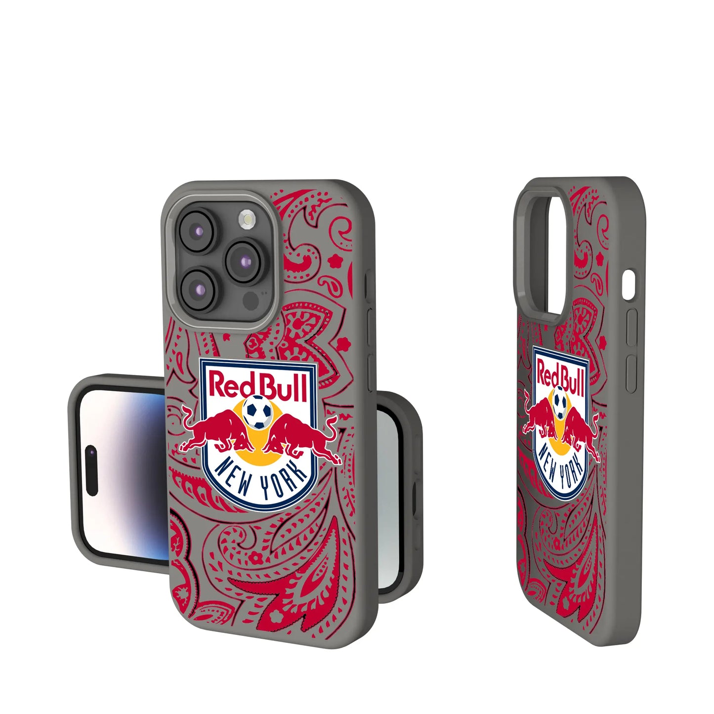 New York Red Bulls Paisley Soft Touch Phone Case for Apple iPhone