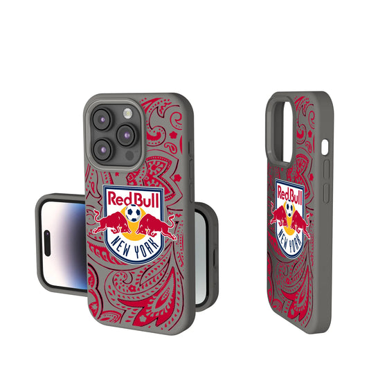 New York Red Bulls Paisley Soft Touch Phone Case for Apple iPhone