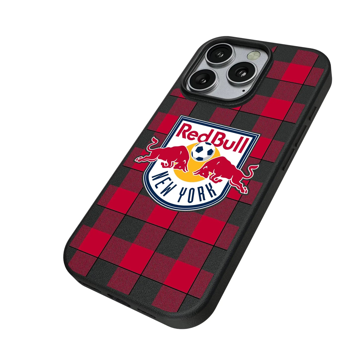 New York Red Bulls Plaid MagSafe Compatible Phone Case for Apple iPhone
