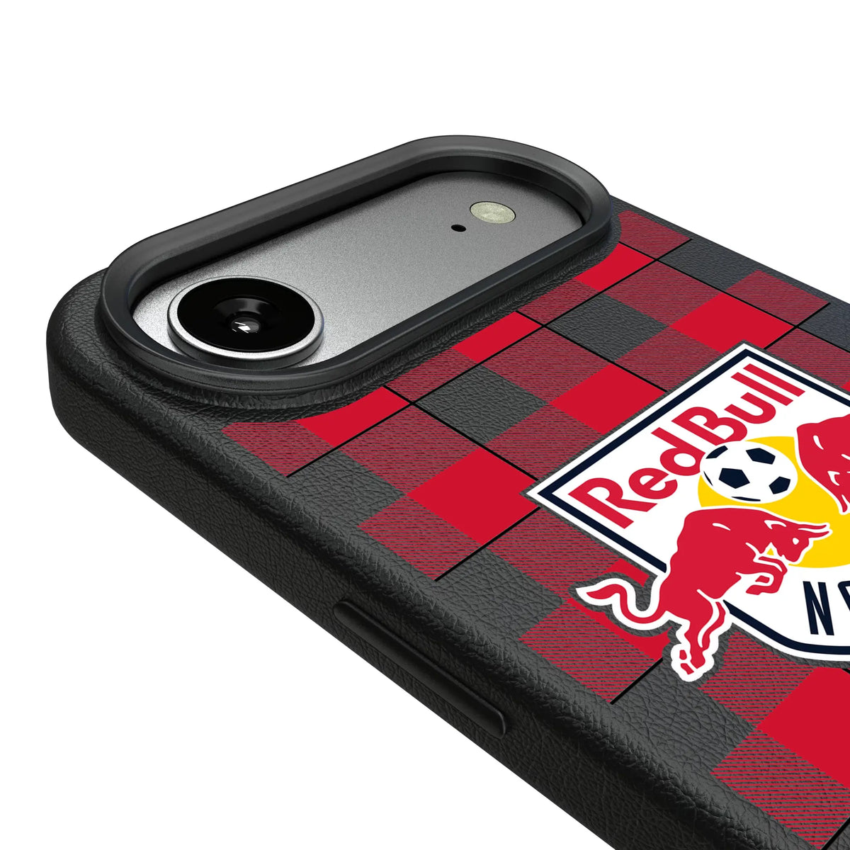 New York Red Bulls Plaid MagSafe Compatible Phone Case for Apple iPhone