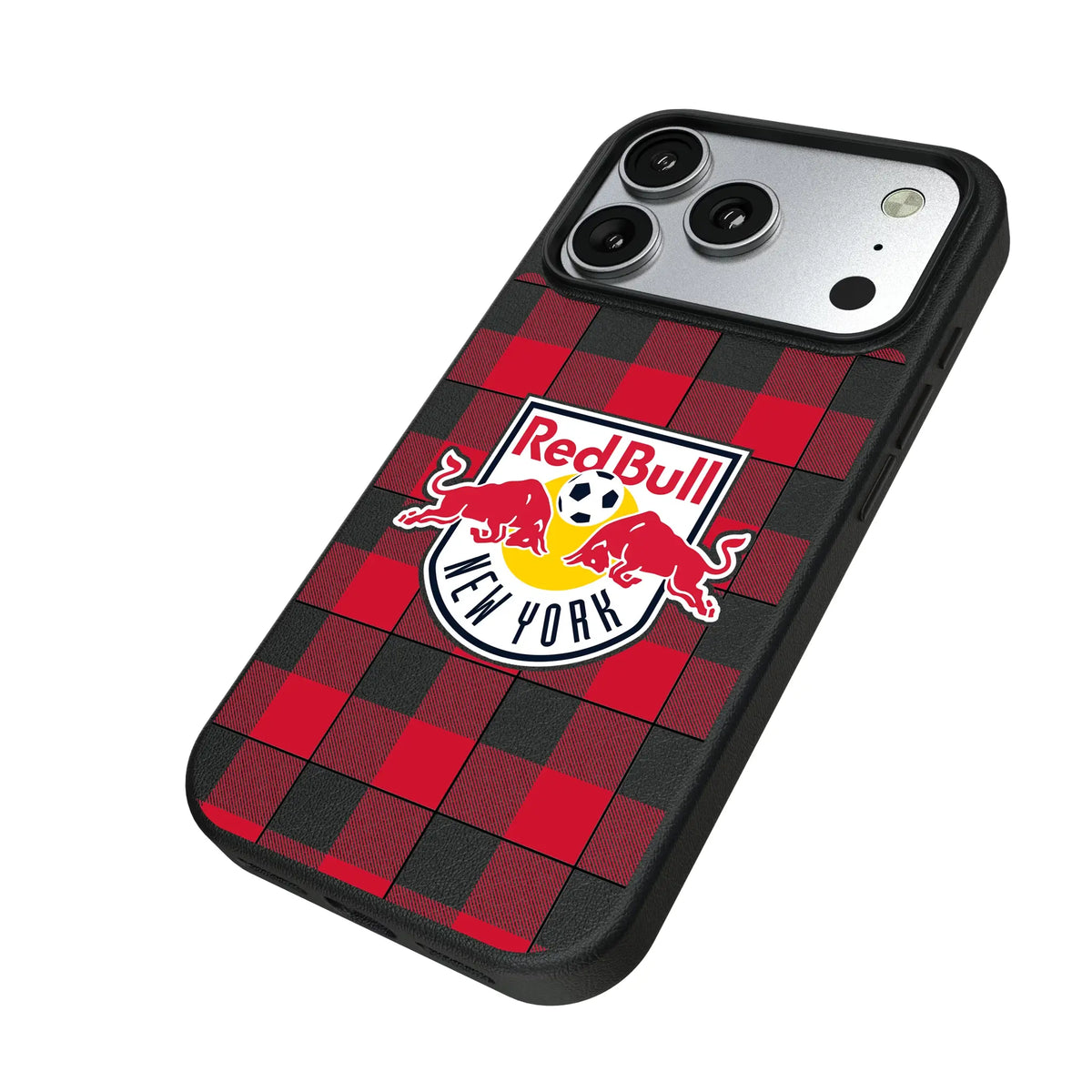 New York Red Bulls Plaid MagSafe Compatible Phone Case for Apple iPhone
