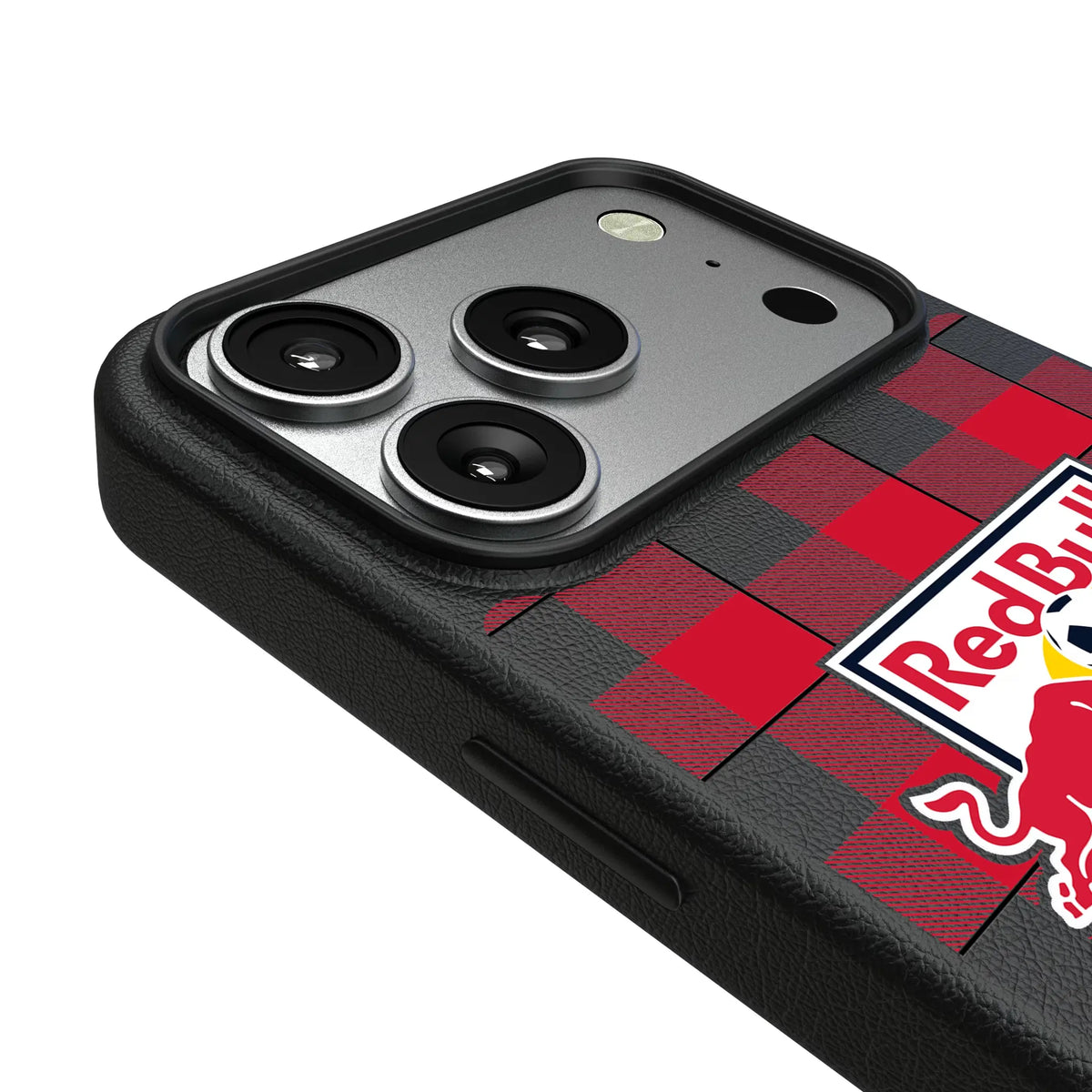 New York Red Bulls Plaid MagSafe Compatible Phone Case for Apple iPhone
