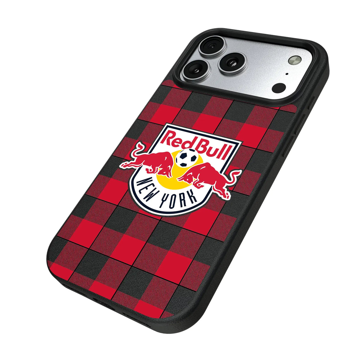 New York Red Bulls Plaid MagSafe Compatible Phone Case for Apple iPhone