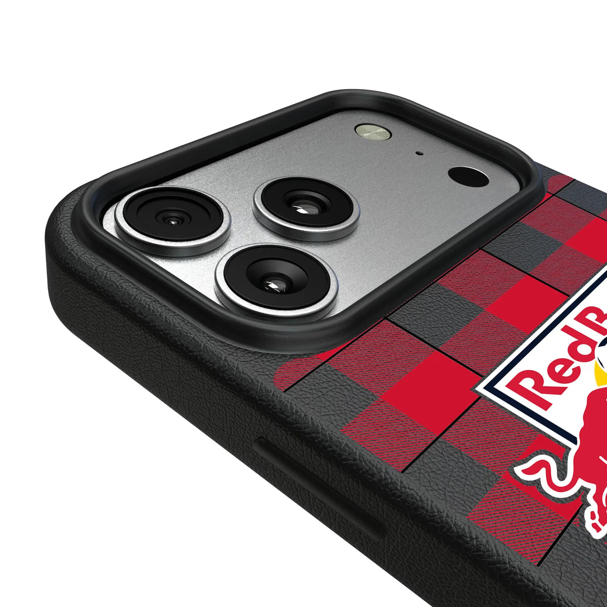 New York Red Bulls Plaid MagSafe Compatible Phone Case for Apple iPhone