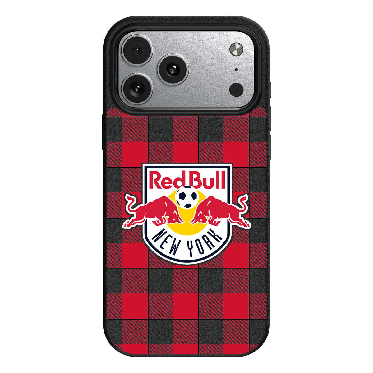 New York Red Bulls Plaid MagSafe Compatible Phone Case for Apple iPhone