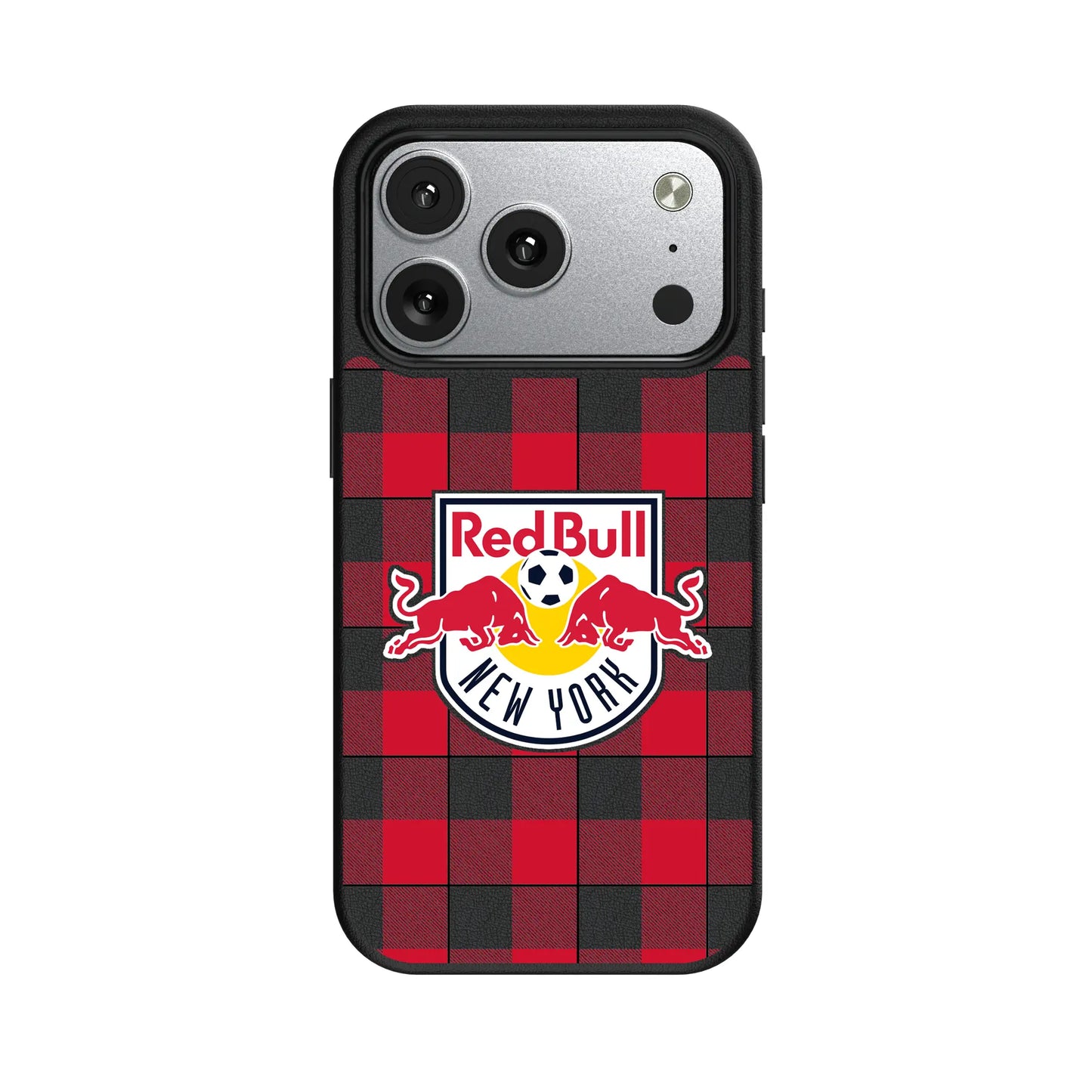 New York Red Bulls Plaid MagSafe Compatible Phone Case for Apple iPhone