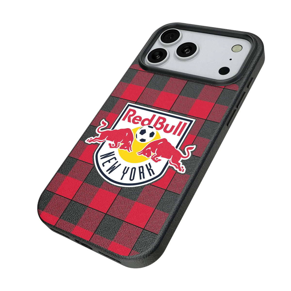 New York Red Bulls Plaid MagSafe Compatible Phone Case for Apple iPhone